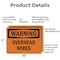 Signmission Overhead Wires OSHA Warning Sign, Aluminum, 10in W x 7in L, 2PK OS-2PACK-WS-A-710-L-12294 - alternate 6